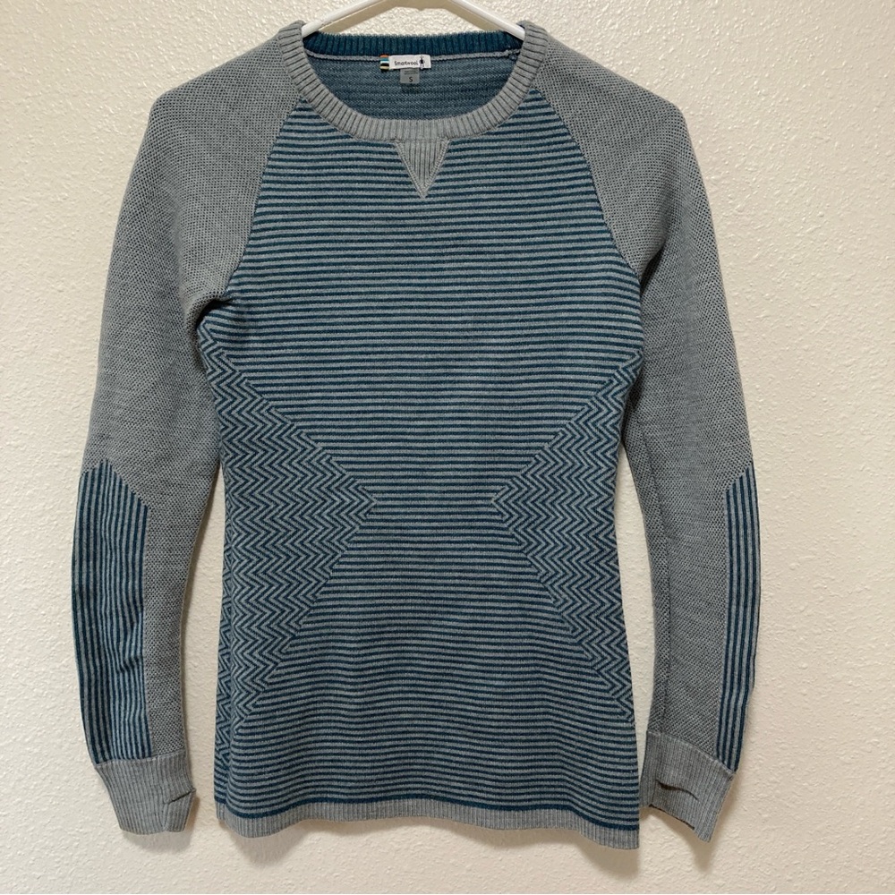 Smartwool Sweater Pullover Men’s Dacono Ski Active wear Striped Size S Winter